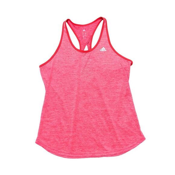 ADIDAS Pink Performance Keyhole Climate Wicking Tank Top Size XL - Picture 1 of 8